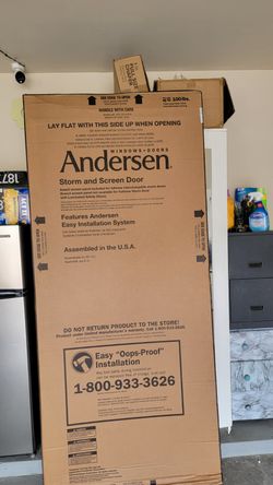 4000 Series 36 in. x 80 in. White Right-Hand Full View Aluminum Storm Door - Laminated Safety Glass