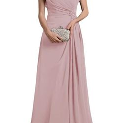 Dusty Rose Long Dress