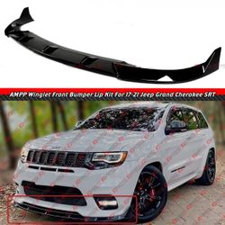 17-21 Jeep Grand Cherokee SRT Trackhawk Gloss Black Front Bumper Lip