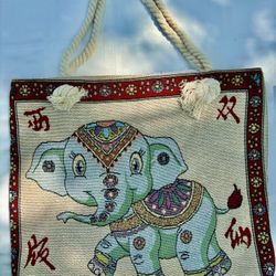Hand-Made Tote Bag With Zipper