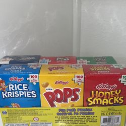 6 Kellogg's Cereal Boxes Puzzles