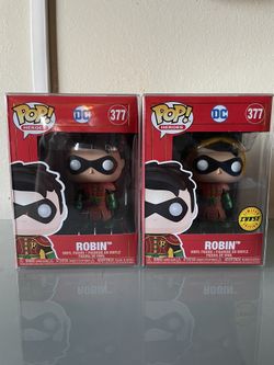 Robin and Robin Chase Funko Pops 