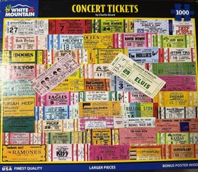 White Mountain 1000 Pc. Concert Tickets Puzzle