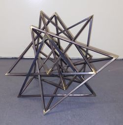 Sculpture. Abstract, Geometric Modern  Star / Pyramid