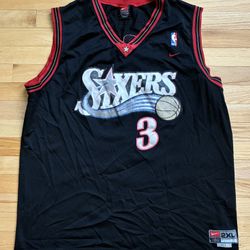 Allen Iverson #3 Philadelphia 76ers Nike Stitched Jersey Men’s Size 2XL  