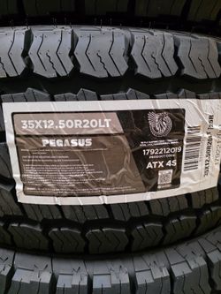 Brand New Tires (1) Pegasus ATX 4S (35x12.50R20) (Single) ($185)