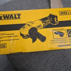 DEWALT 20VMAX BRUSHLESS 4.5"/PULG/PO (115MM) PADDLE SWITH ANGLE GRINDER (TOOL ONLY) NEW PRICE IS FIRM 