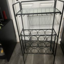 Iron Glass Bar Table