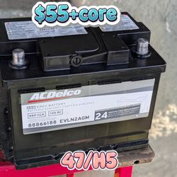 AGM Car Battery Group Size 47/H5