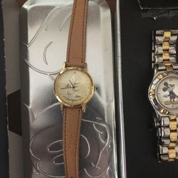 3 Disney watch’s  In Original Silver Tin Canister With Sleeve All Work