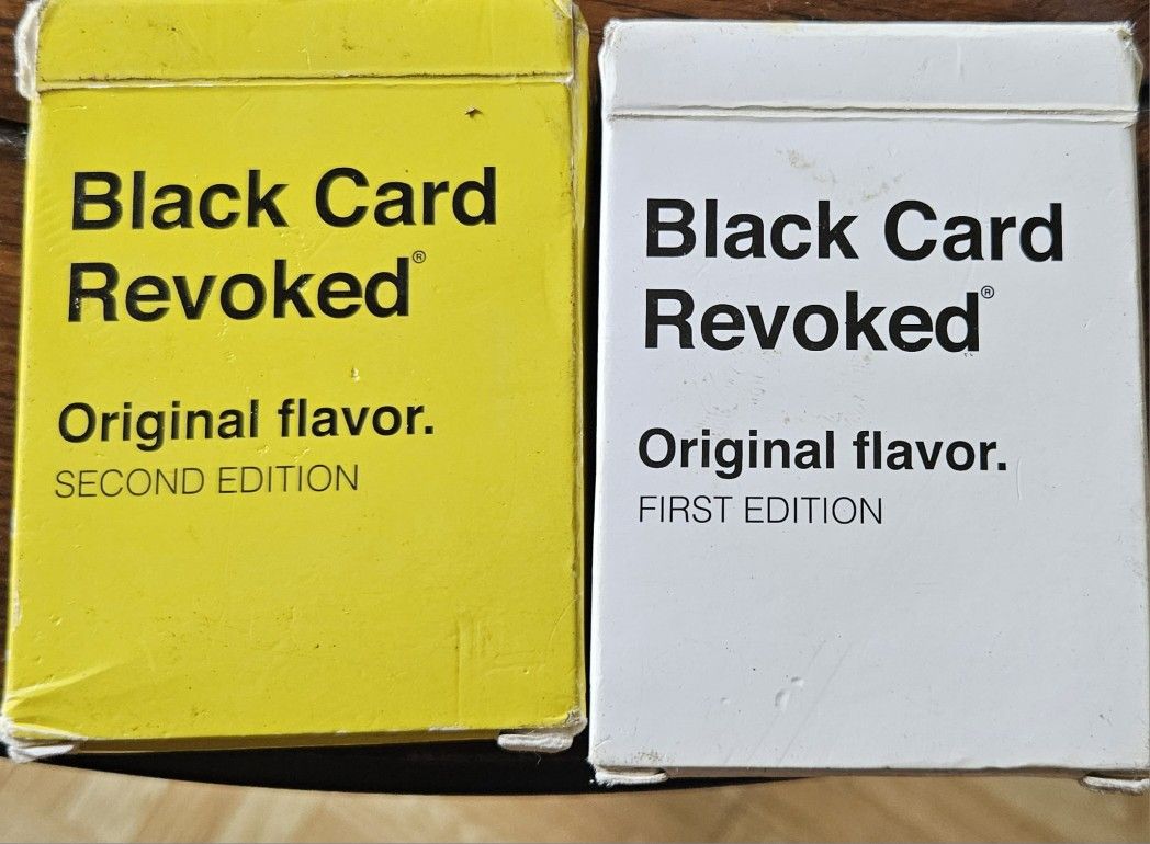 black card revoked first edition Original Flavor - Celebrate The Culture with America's 1st Black Card Game | The Original Black Trivia Black Card Revoked - Fifth