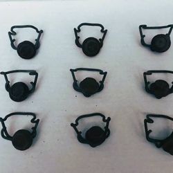 Antique Wire Bale & Rubber Bottle Stopper Caps - 9 units 