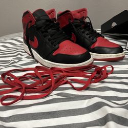 Air Jordan 1 Mid Black/Red Men’s size 10