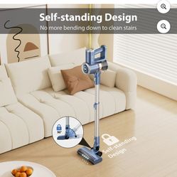 Prettycare Cordless Stick Vacuum Cleaner Lightweight Upright for Carpet Hard Floor Pet Hair W200