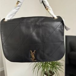 SAINT LAURENT Jamie 4.3 Large Black Nappa Leather Shoulder Bag 