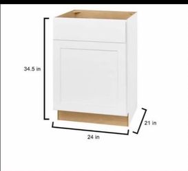 24" N O TOP BATHROOM VANITY NEW IN BOX