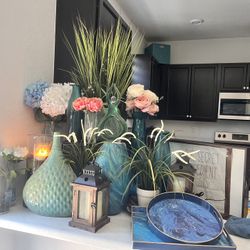 Vase, Candle Holder, Lantern, Plants / Decor