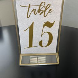 Wedding Table Numbers 