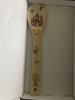 Spooky Wooden Spoons With Apron