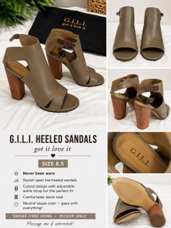 8.5 block heel brand new