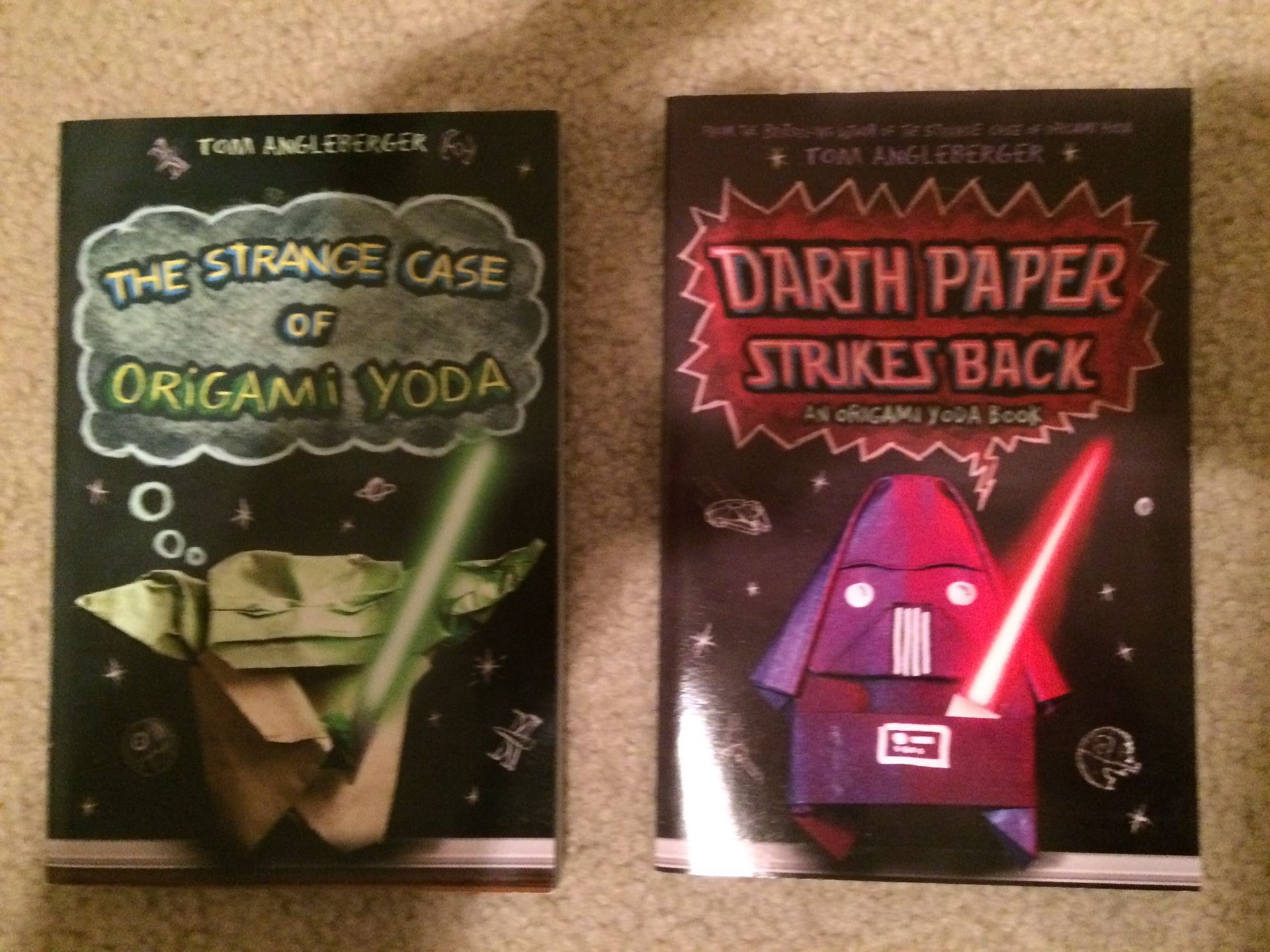 Darth paper and origami yoda chapter books