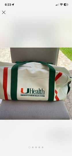 Vintage Style UM (University of Miami) Gym Bag