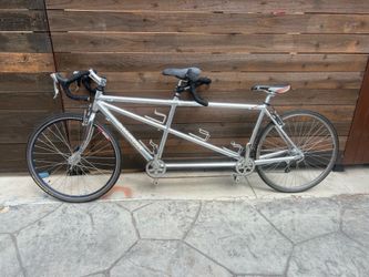 Santana Tamden road bike all chrome aluminum 27 speed size 58cm  on front and 51cm back asking $450