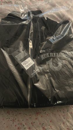 True religion Black Zip up Hoodie