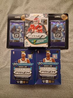 New sealed packs of sports cards