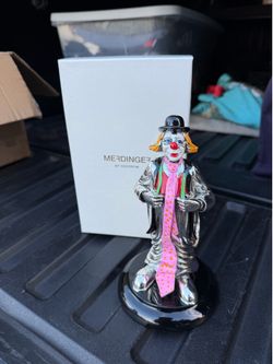 Hazorfim Silver Plated Clown statue