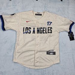 Kid's Dodgers Shohei Ohtani #17 City Connect Jersey Size M