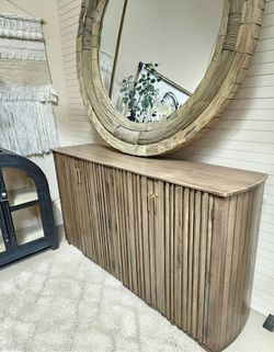 New Solid Mango Wood 4 door  Console Cabinet or tv stand