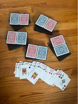 10 DECKS KEM $165 takes all (5 - 2 deck sets) CASINO KEM ARROW PLAYING CARDS POKER SIZE JUMBO