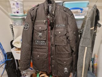 Affliction Military Style Jacket, New, Size L
