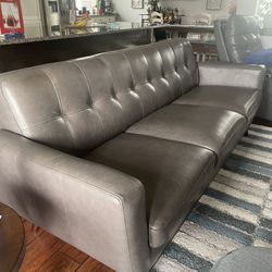 Leather Couch And Electric Recliner.  