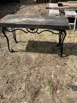 Heavy Wrought Iron table