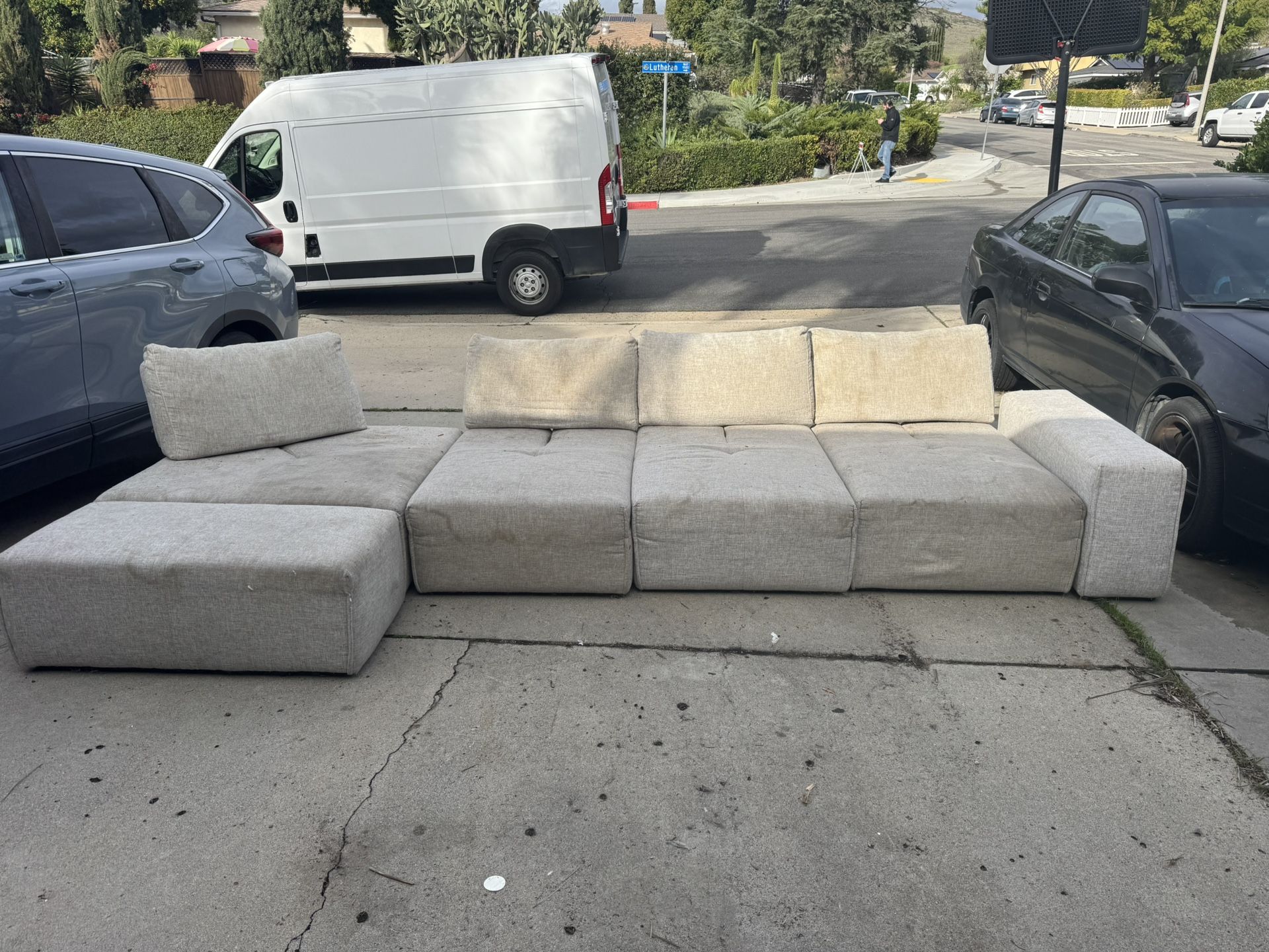 Modular Adjustable Backrest Sofa