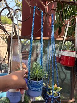 Macrame plant mini pot