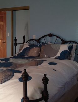 Stunning Iron Headboard/Footboard & Frame