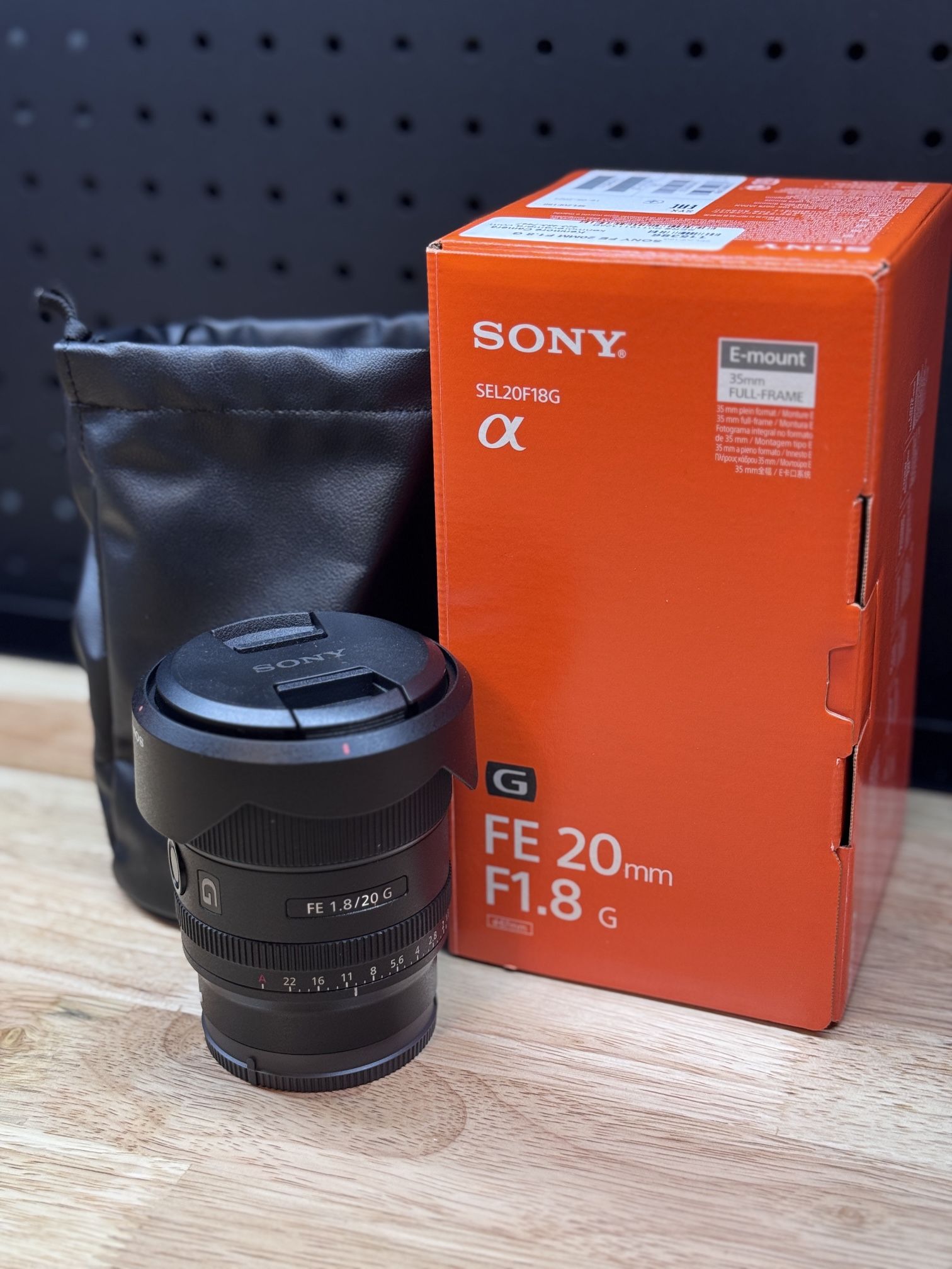 Sony 20mm F1.8G