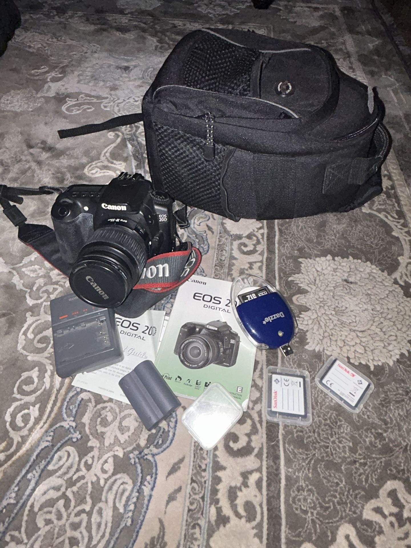 Canon DSLR EOS 20D With,Lens,