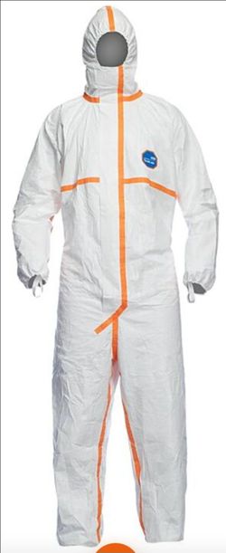 Dupont TJ198TWHXL0025PI 800J Tyvek Coveralls Certified Cat III, Packaged Individually, Size X-Large