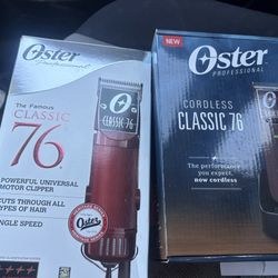 Set Of Oster professional 76 Clippers With Extra Guards 