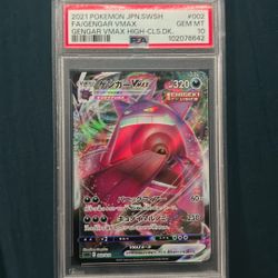 PSA 10 Mewto AR #183 And Gengar #002 PSA 10 