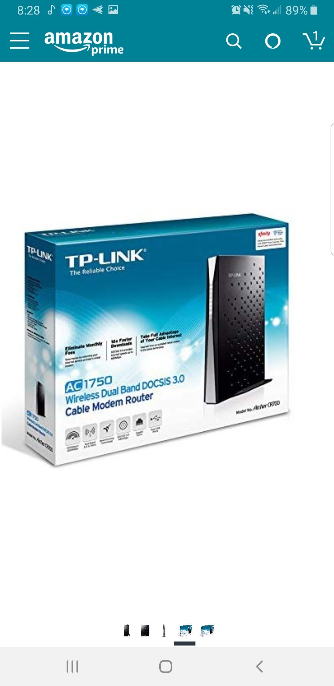 TP-Link Archer CR700 Modem & Router