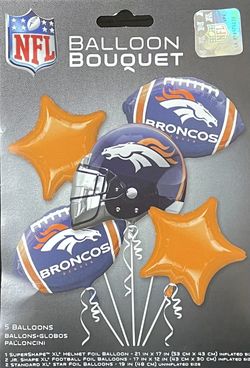 Denver Broncos Balloons Bouquet 