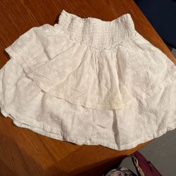 Women’s Teens Skirt Mini Elastic Waist High Rise Cotton Hollister California XS