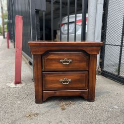 End Table Nightstand Sock Drawer