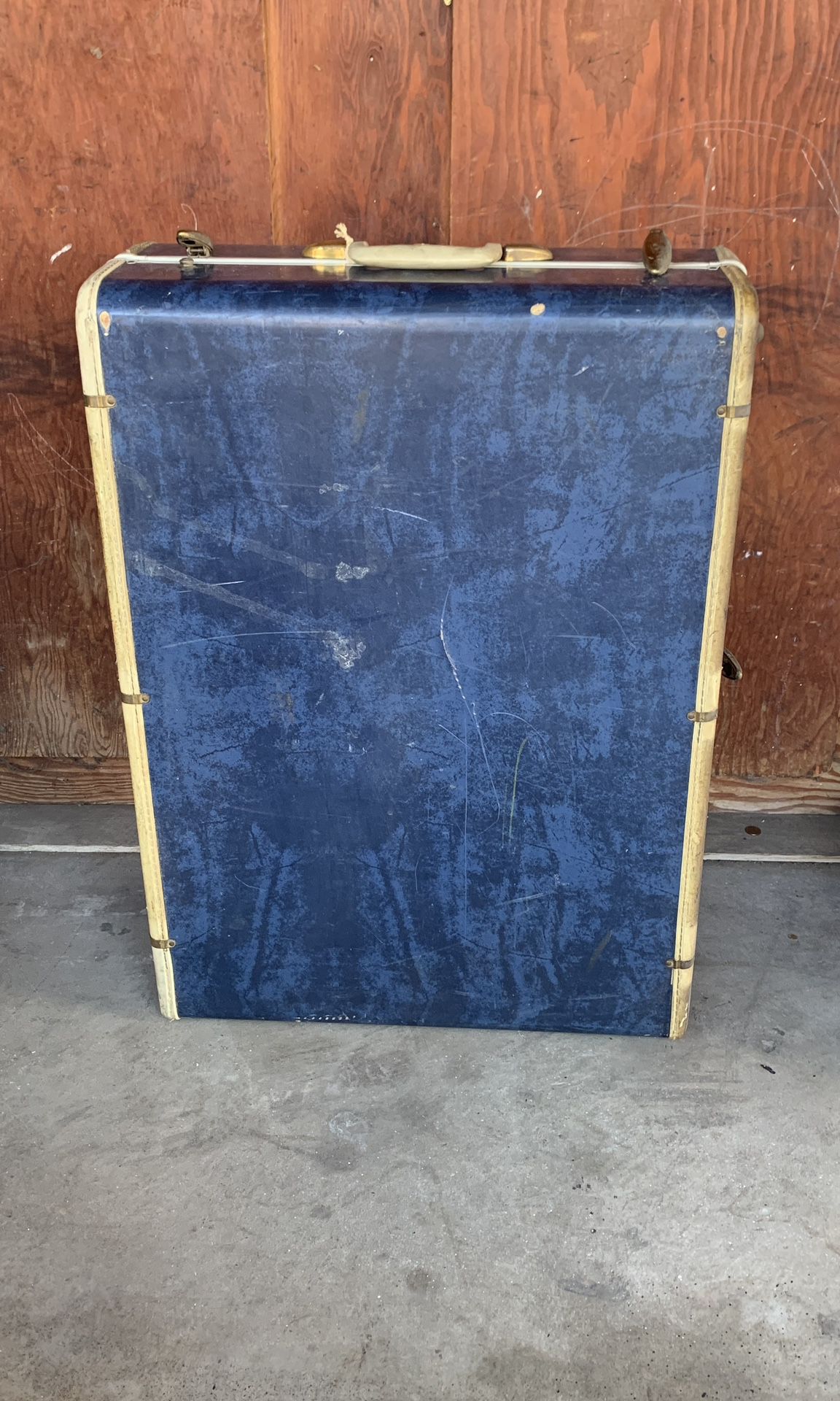 Samsonite Blue Marble Luggage Case