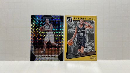 (2) card lot Tony Parker